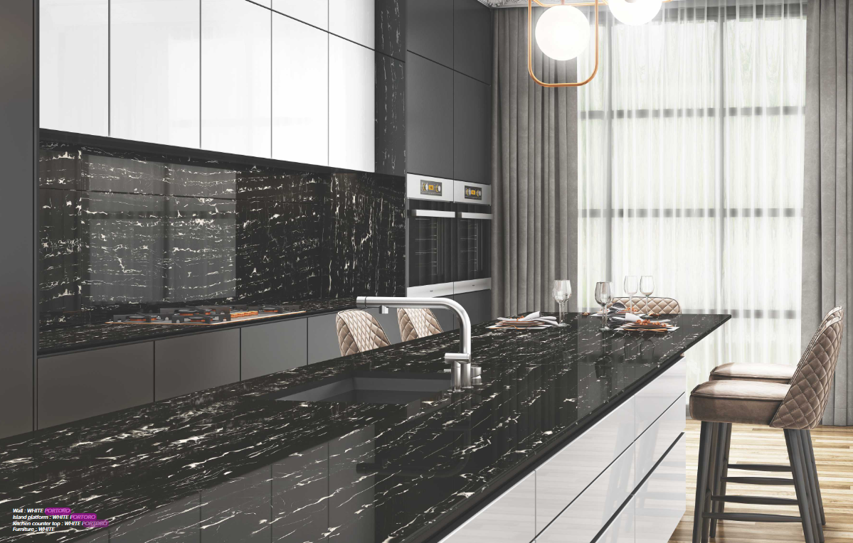 Premium RAK Maximus kitchen countertop slabs in Chennai by Advaya Build Mart