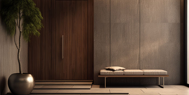 Wood look vitrified floor tiles in Chennai by Advaya Build Mart